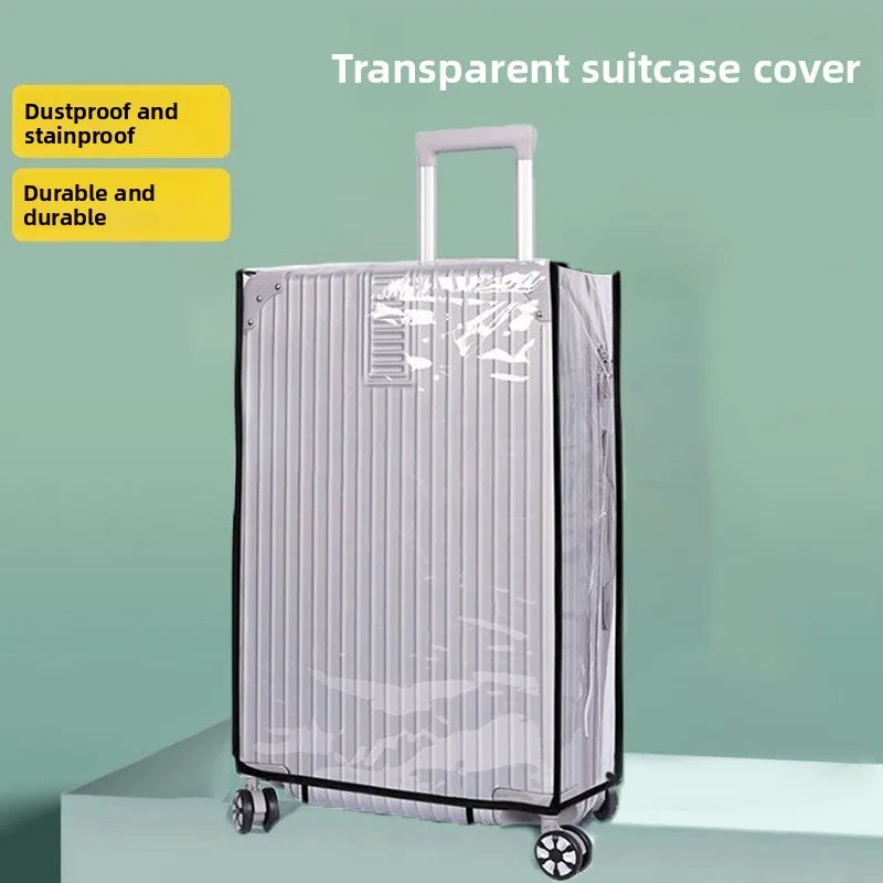 Transparent Luggage Protector — Waterproof PVC Suitcase Cover for Travel