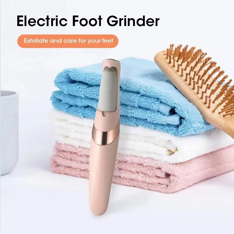 NOCCLILI Electric Foot Callus Remover — Rechargeable Pedicure Tool, Pink