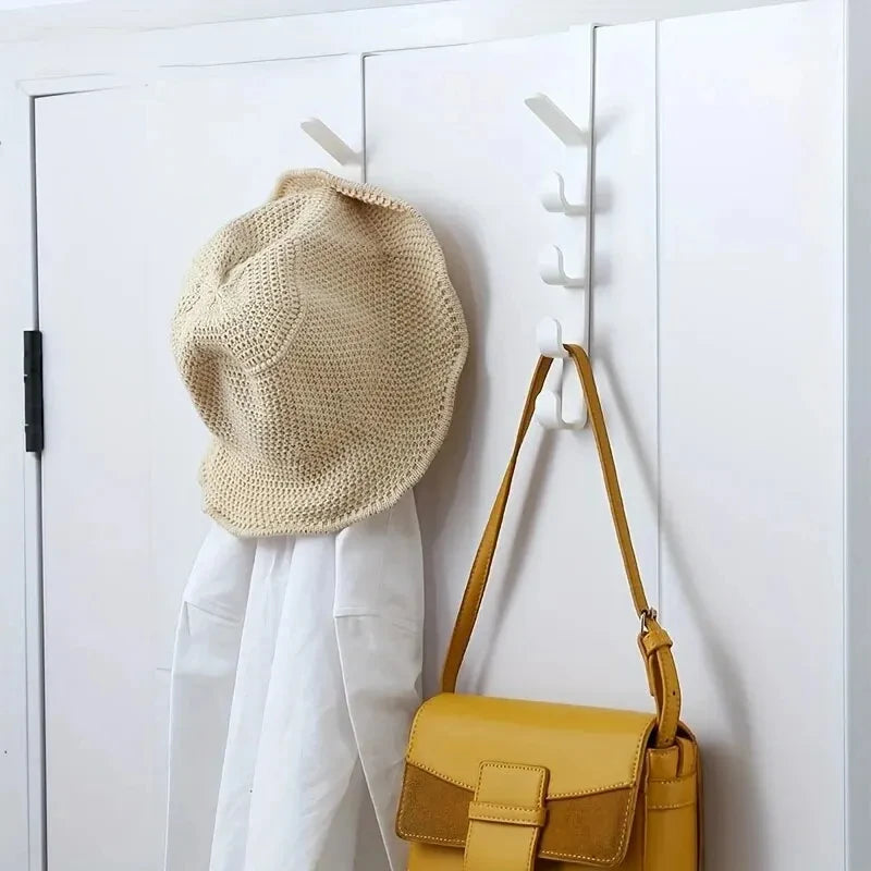 Over The Door Hanging Rack — Space Saving Storage Hooks for Bags and Jackets