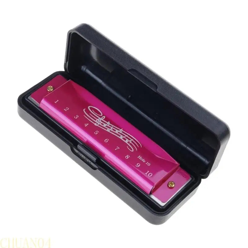 Chromatic 10-Hole Harmonica — 20 Tone Musical Instrument for Beginners