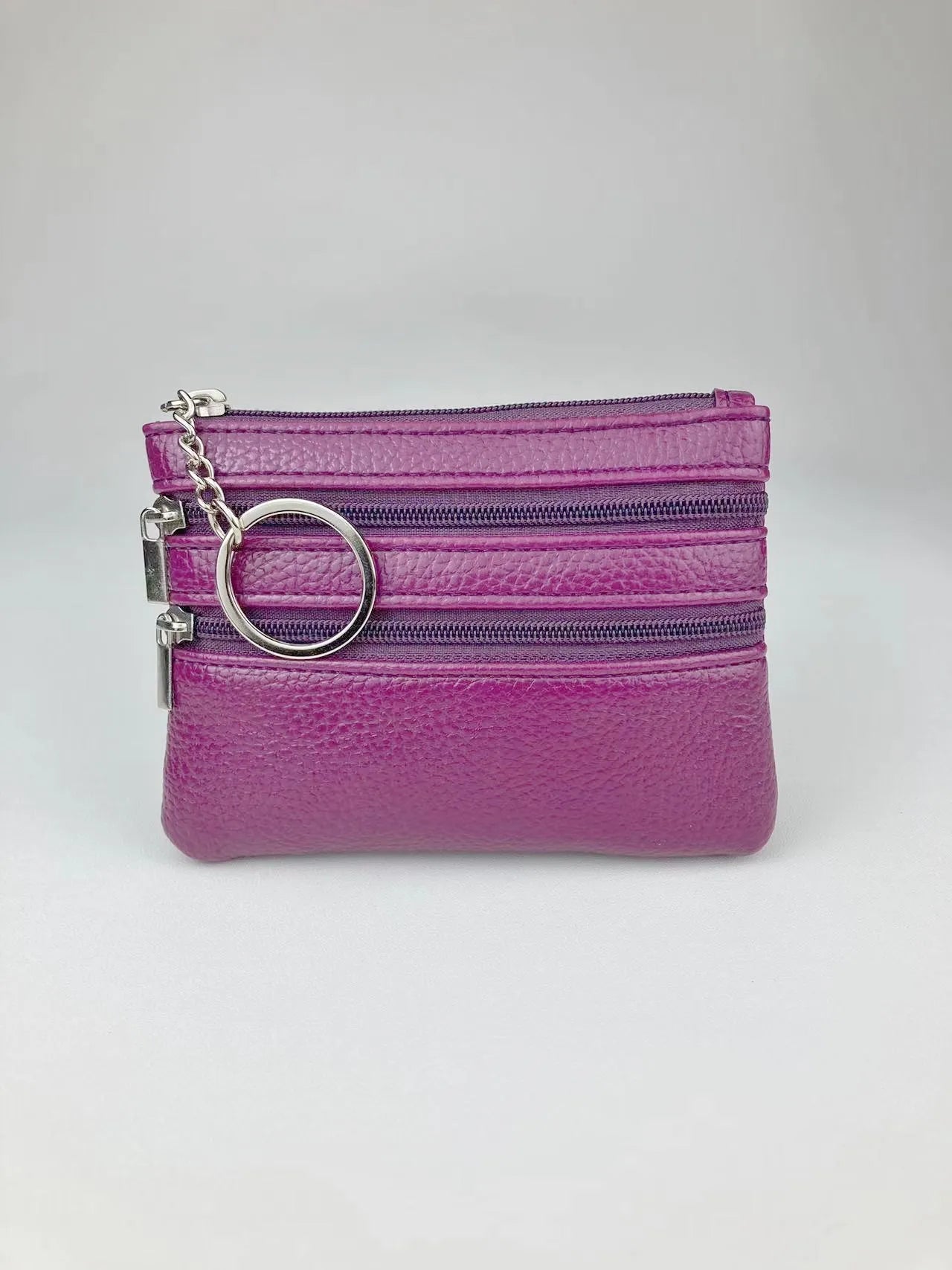 molfmy Compact Coin Purse — Lightweight Double-Layer Zipper Wallet