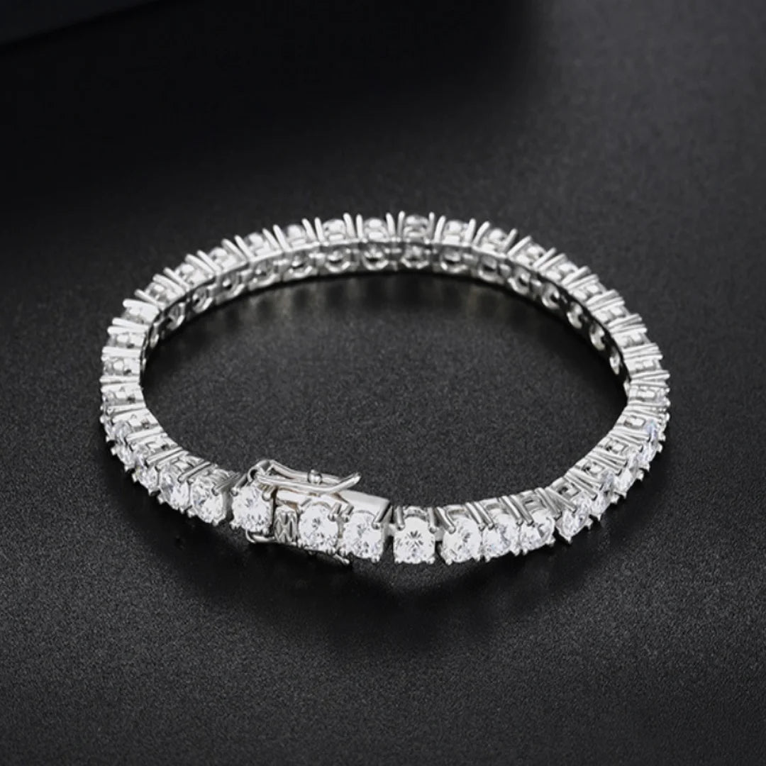 BJXMOSO Moissanite Tennis Bracelet — 925 Sterling Silver Wedding Jewelry