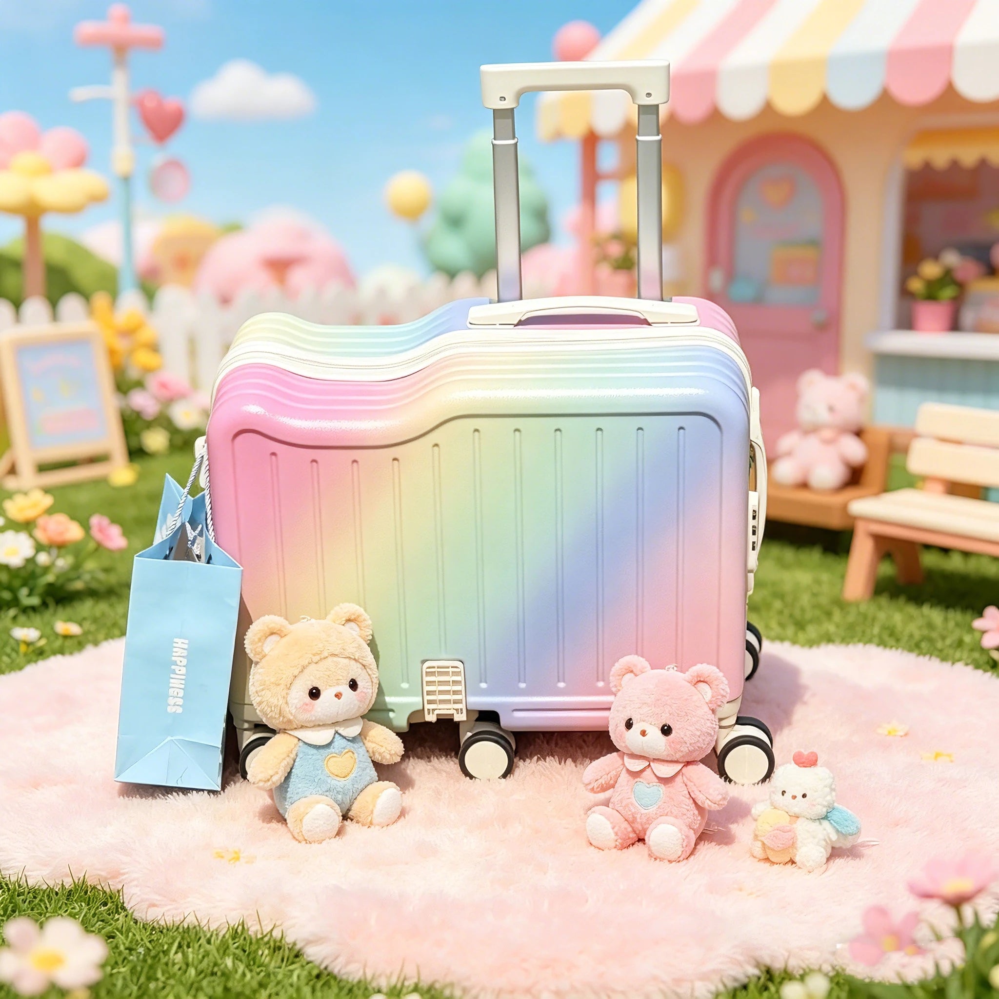 Children's Travel Suitcase — Durable Luggage with Password Lock