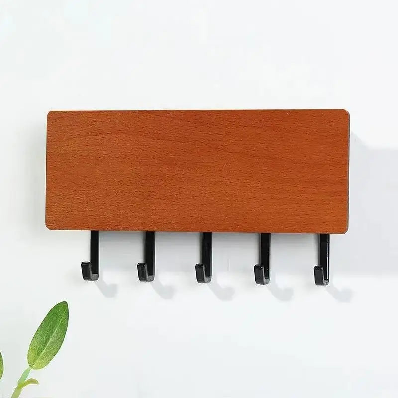 Wall-Mounted Key and Mail Organizer — Space-Saving Entryway Storage Rack