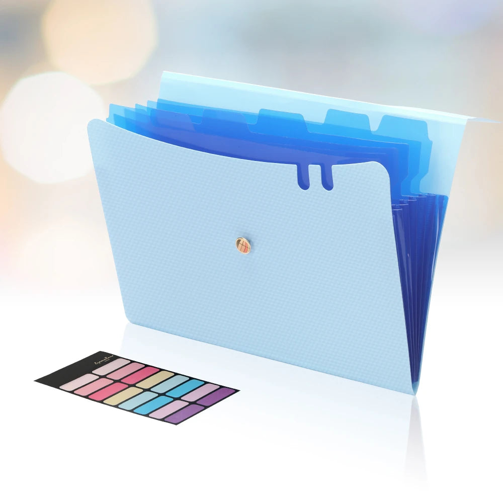 Expanding File Folder — 7 Pocket Accordion Organizer for A4 & Letter