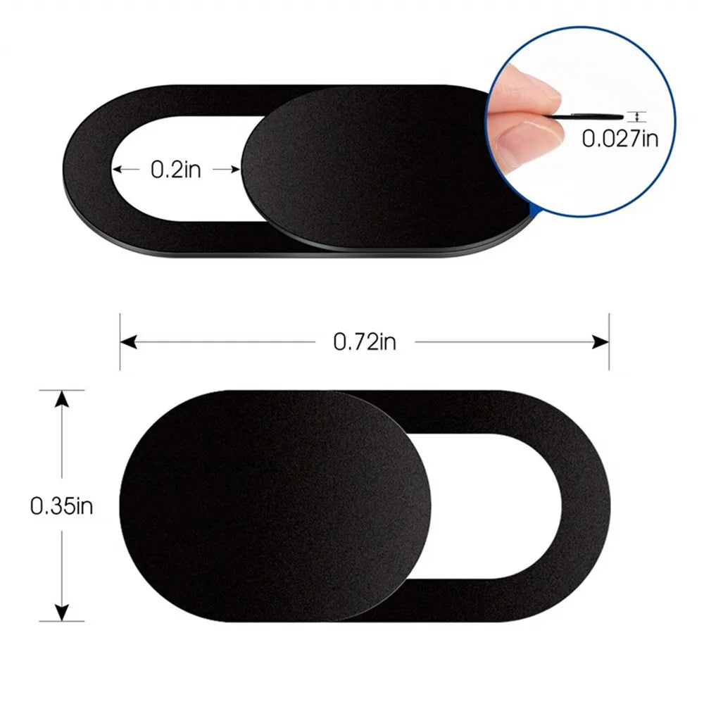 Privacy Webcam Cover — Sliding Camera Lens Protector for Laptops and Phones