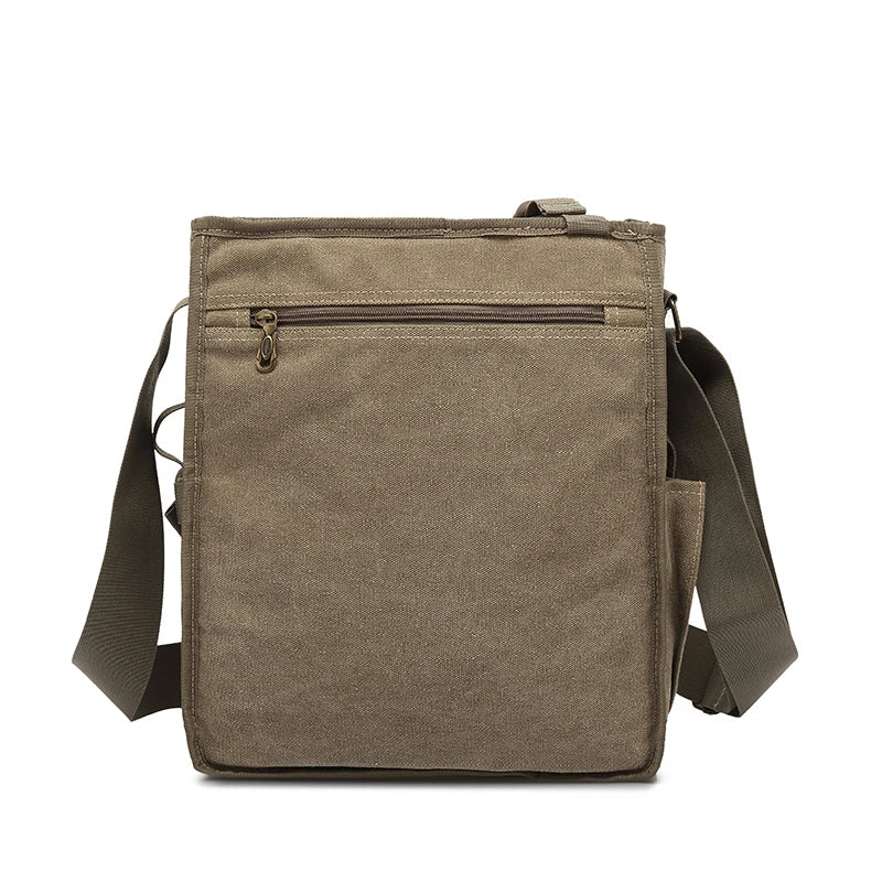 IGETBAG Canvas Messenger Bag — Casual Business Shoulder Satchel