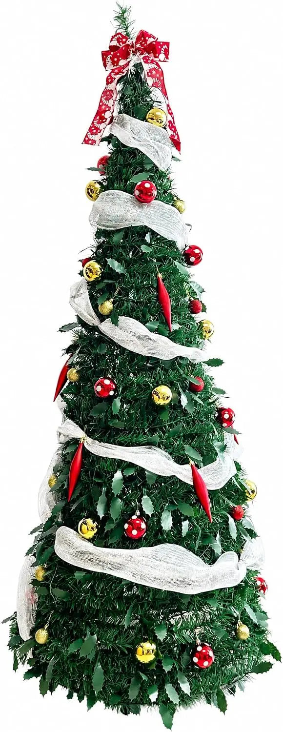 Garvee 6ft Pop Up Christmas Tree — Pre-Lit Festive Decor with Multi-Mode Lights