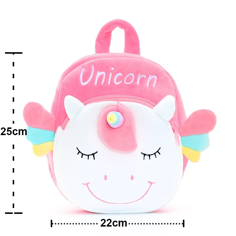 Metoo Plush Animal Backpack — Soft Toddler Bag with Detachable Doll