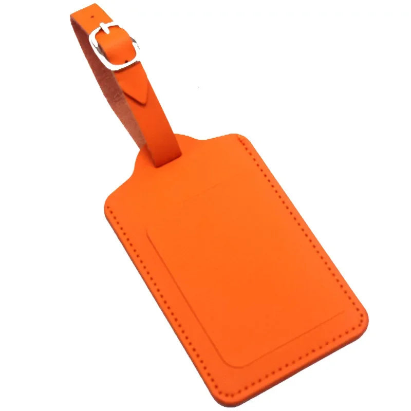 eTya Leather Luggage Tag — Durable Suitcase ID Holder for Travel
