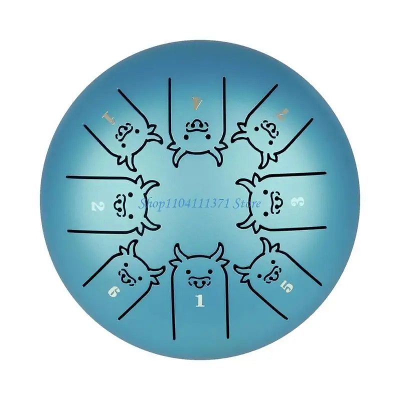 8-Tone Steel Tongue Drum — Musical Percussion Instrument for Beginners