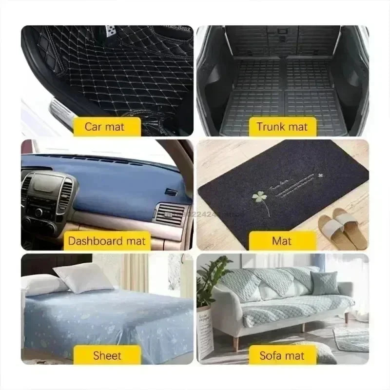 Self-Adhesive Hook and Loop Fasteners — Strong Double-Sided Car Mat Grippers