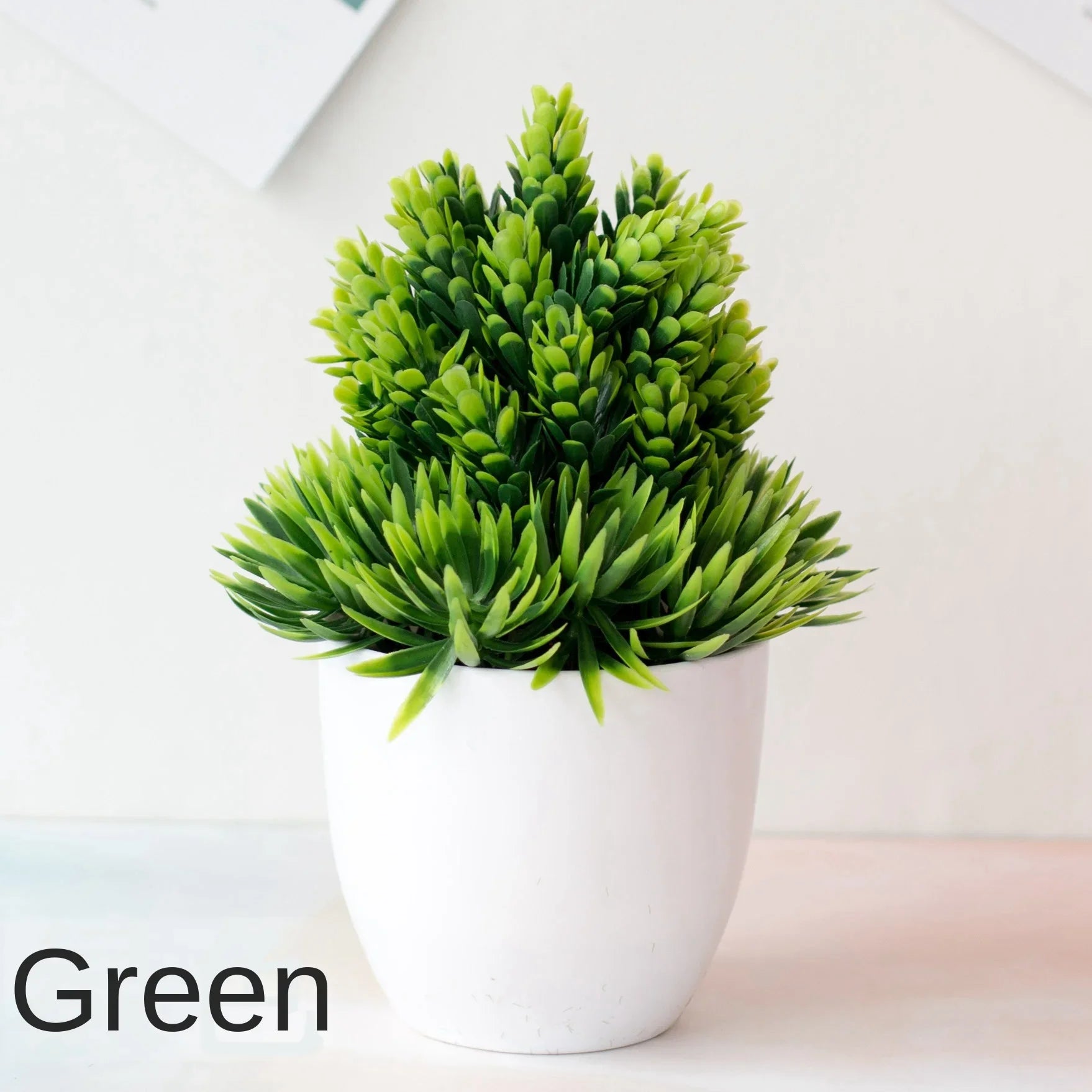 merylover Artificial Bonsai Tree — Potted Green Plant Decor for Home and Office