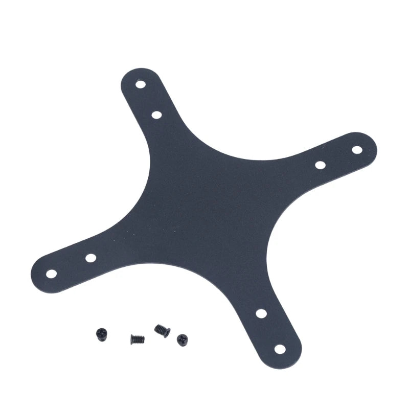Portable Monitor Mounting Plate — Metal Stand Adapter with Rounded Corners