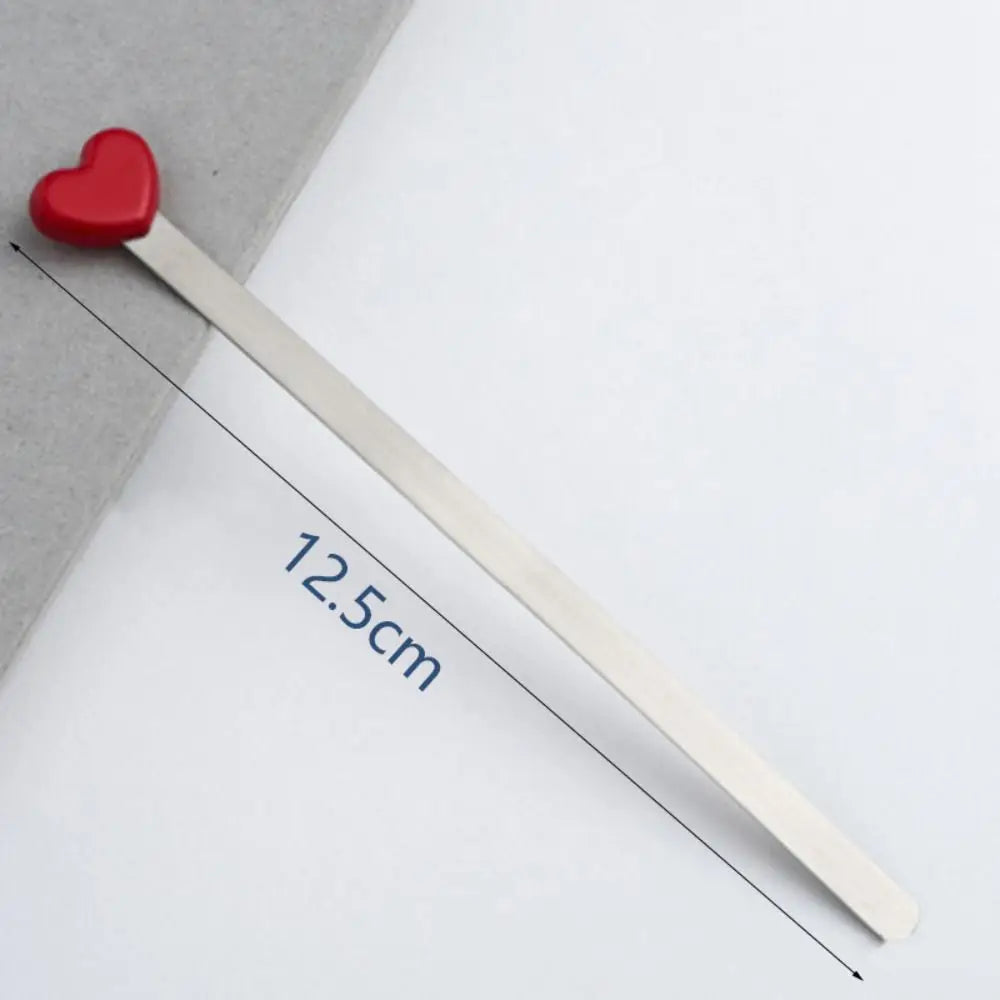 Metal Heart Love Bookmark — Decorative Book Clip for Reading Lovers
