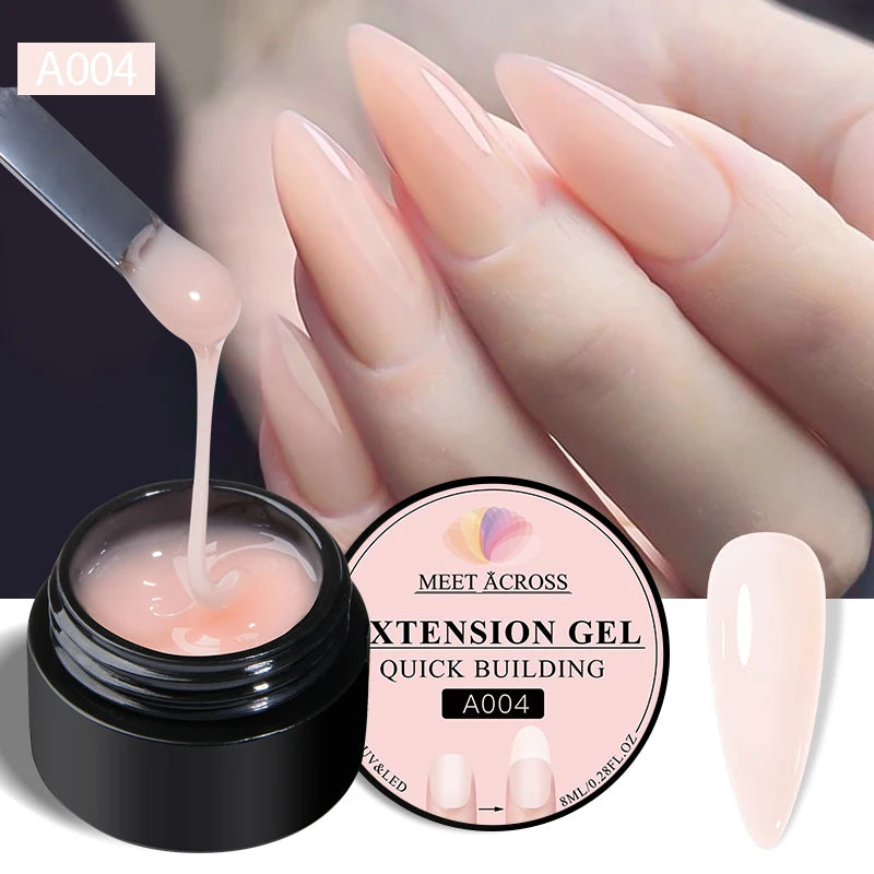 MEET ACROSS Quick Extension Gel — Professional Nail Repair & Extension Polish