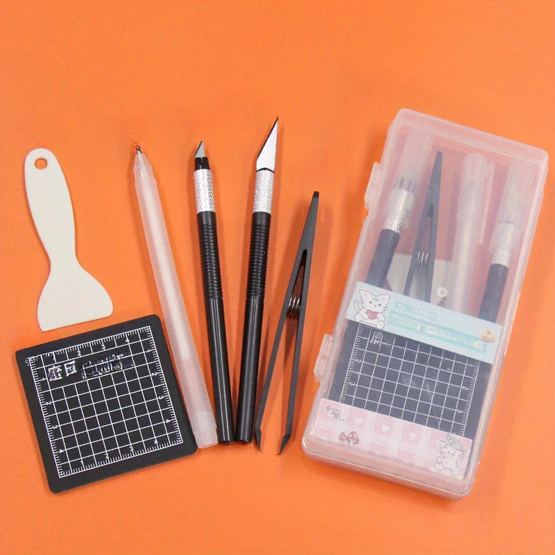 DIY Scrapbooking Tool Kit — Essential Crafting Set with Cutting Pad