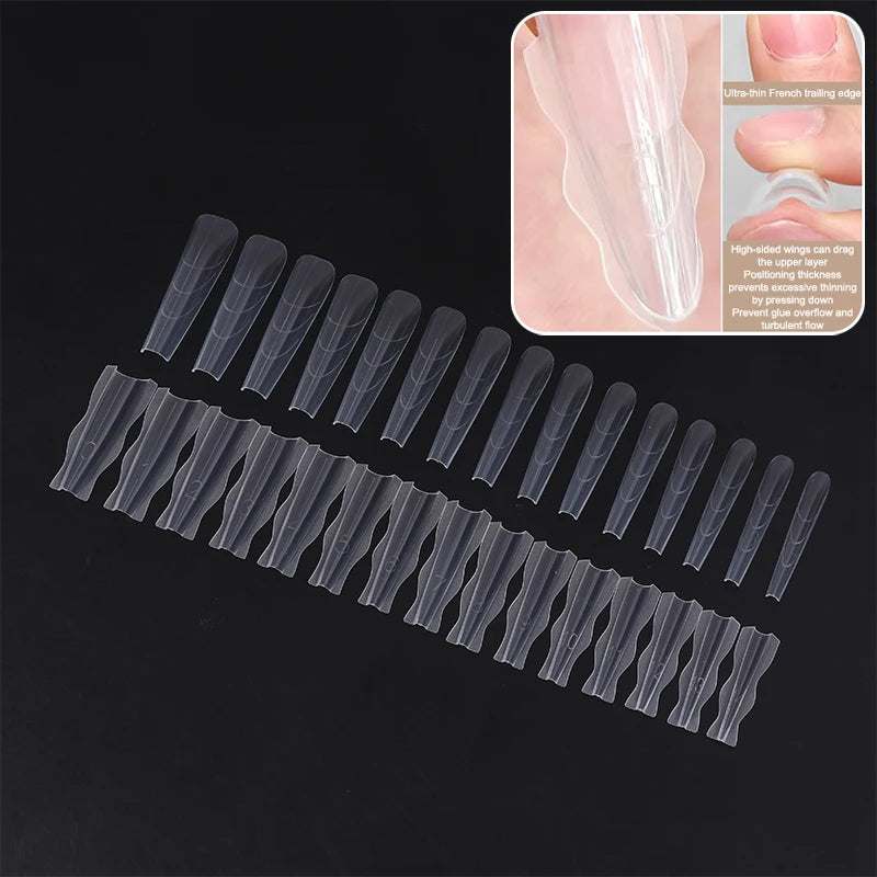 60Pcs Poly Dual Nail Forms — Fast Shaping Gel Extension Tool