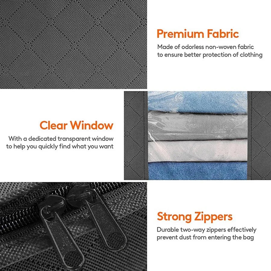 Foldable Clothes Storage Bag — Large Capacity Organizer for Bedding