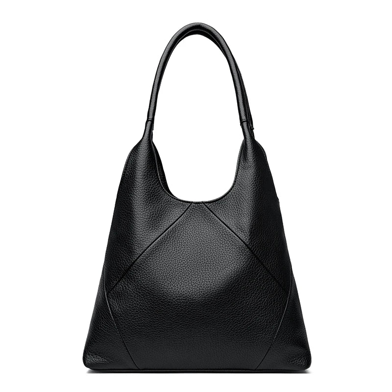 KMFFLY Leather Hobo Bag — Large Capacity Shoulder Handbag for Women