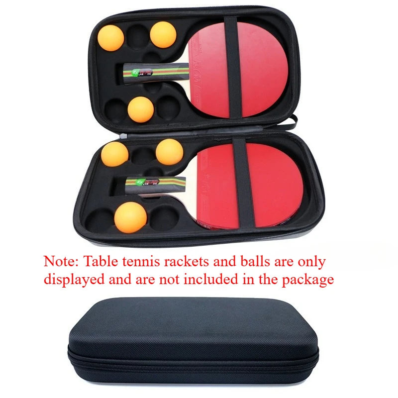Hard Shell Ping Pong Paddle Case — Shockproof Table Tennis Storage Bag