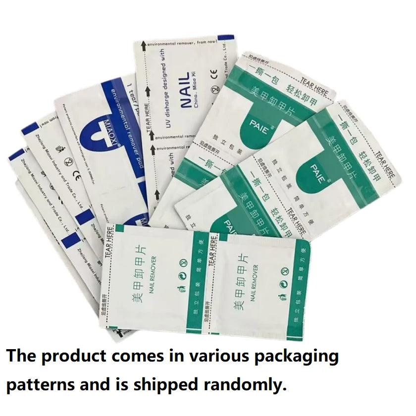 Disposable Gel Nail Polish Remover Wipes — Efficient Degreaser Tool