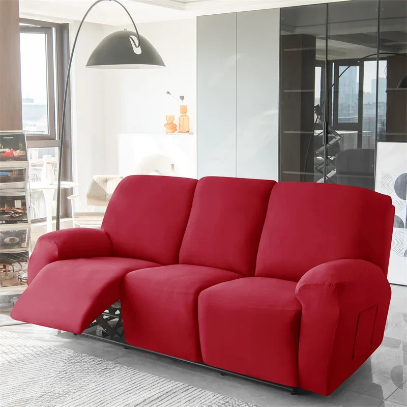 Yupartex Recliner Sofa Cover — Soft Polyester Slipcover for 1, 2, or 3 Seaters