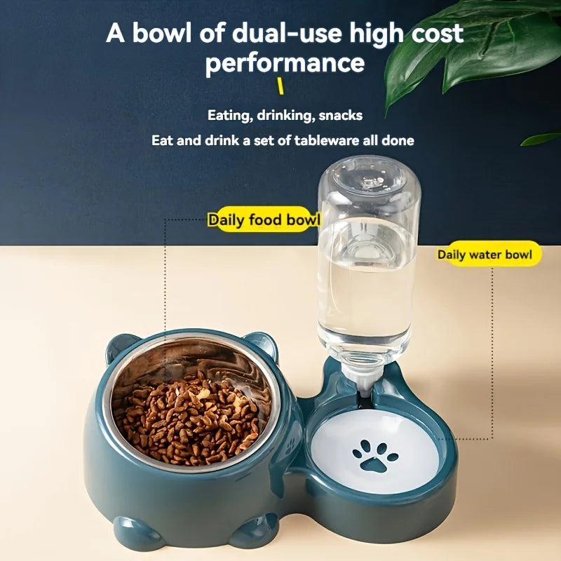 Automatic Pet Feeder and Water Dispenser — Integrated Feeding System for Cats and Dogs