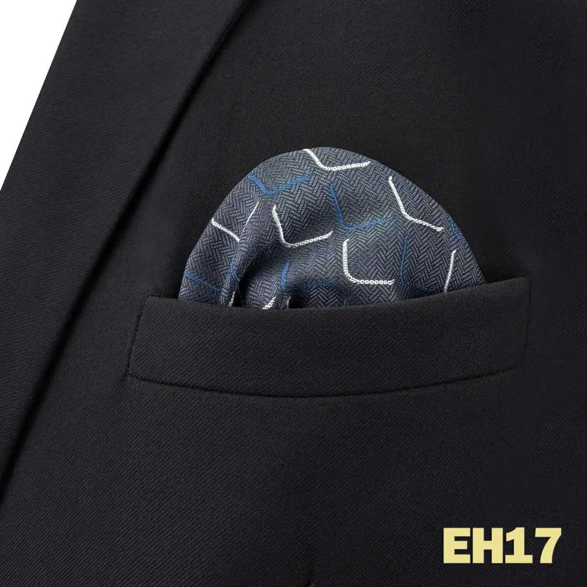 shlax&wing Men's Paisley Pocket Square — Elegant Microfiber Handkerchief for Suits