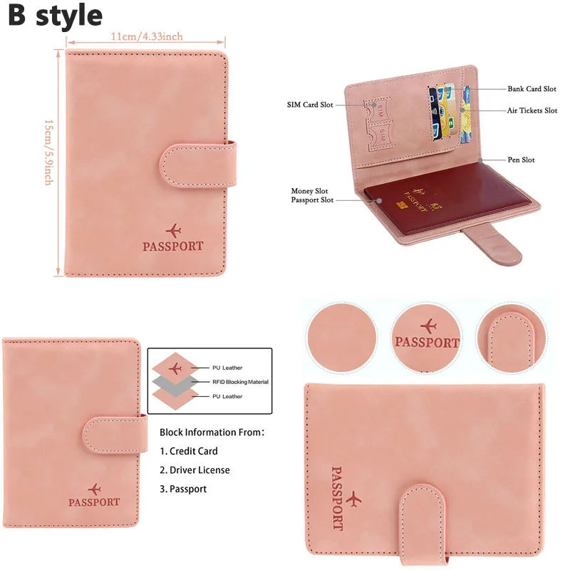 SNUGUG Leather Passport Holder — Waterproof Travel Wallet & Card Case