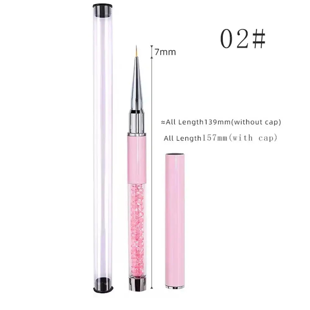 Nail Art Liner Brush Set — 6-Piece Ultra Fine Detailing Kit for Nail Design