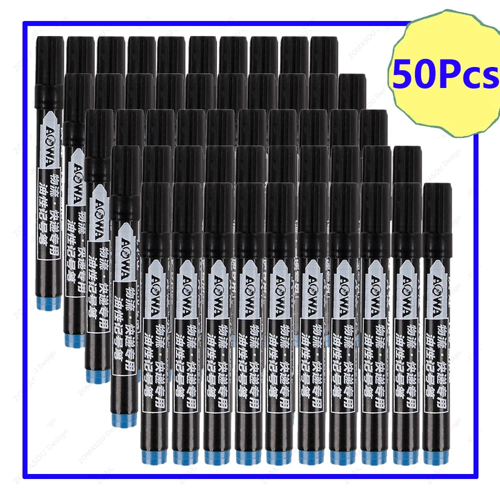 Permanent Oil-Based Marker Pens — Waterproof Quick-Dry Ink for Metal and Glass