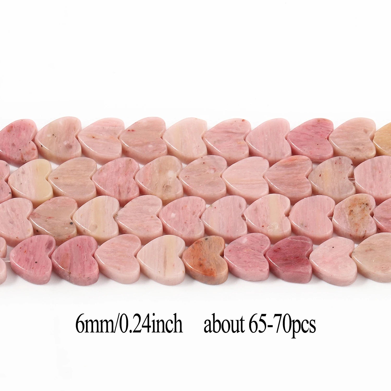 Natural Rhodonite Stone Beads — Multi-Shape Charms for DIY Jewelry Making