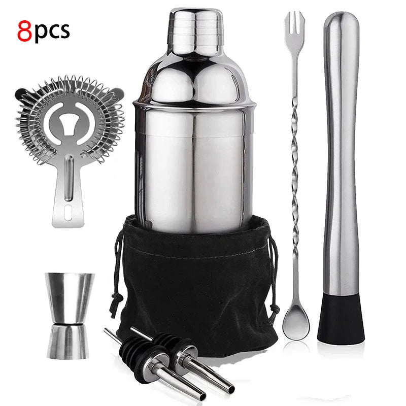 Upors Stainless Steel Cocktail Shaker — Professional Barware Mixer for Drinks