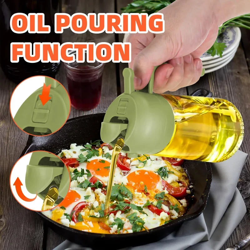 woobrice 2-in-1 Oil Sprayer — Dual Spray and Pour Kitchen Dispenser