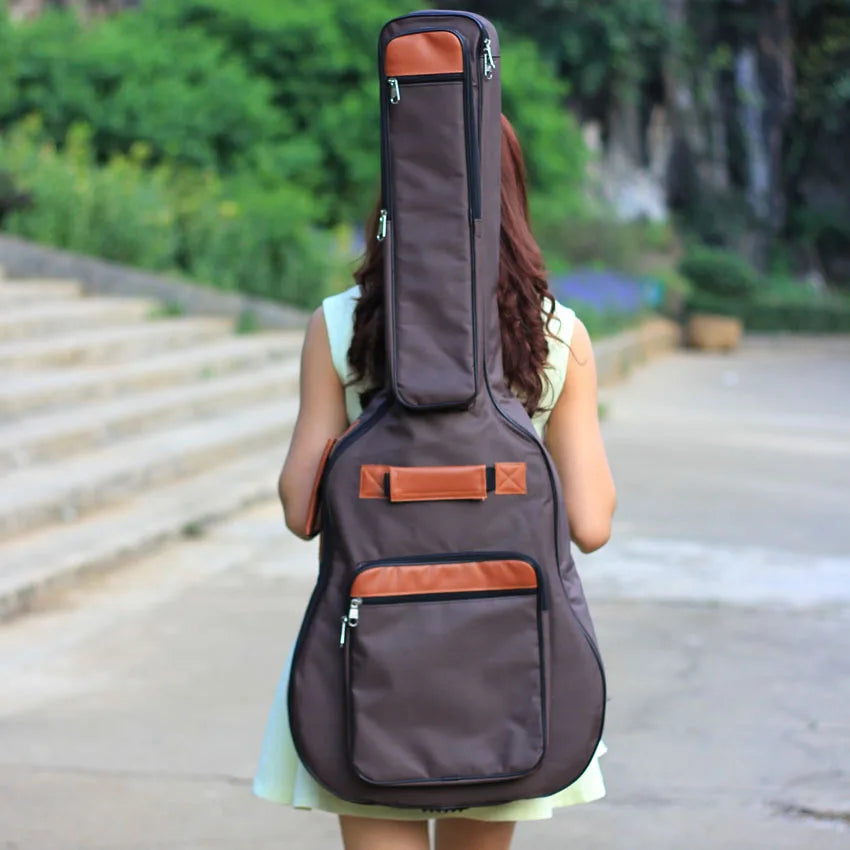 Acoustic Guitar Gig Bag — Padded Waterproof Oxford Nylon Case