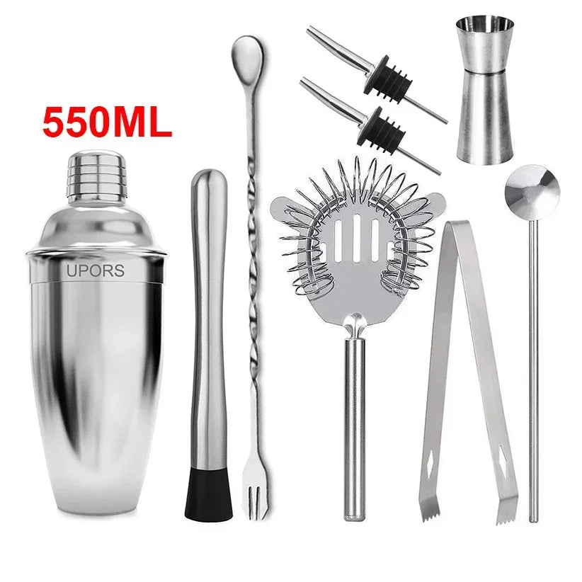 Upors Stainless Steel Cocktail Shaker — Professional Barware Mixer for Drinks