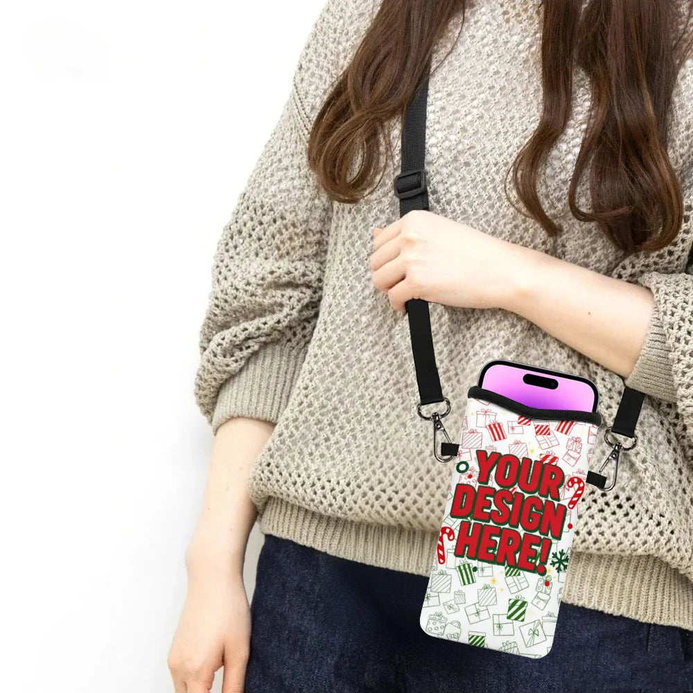 Custom Crossbody Phone Bag — Personalized Mini Messenger Purse