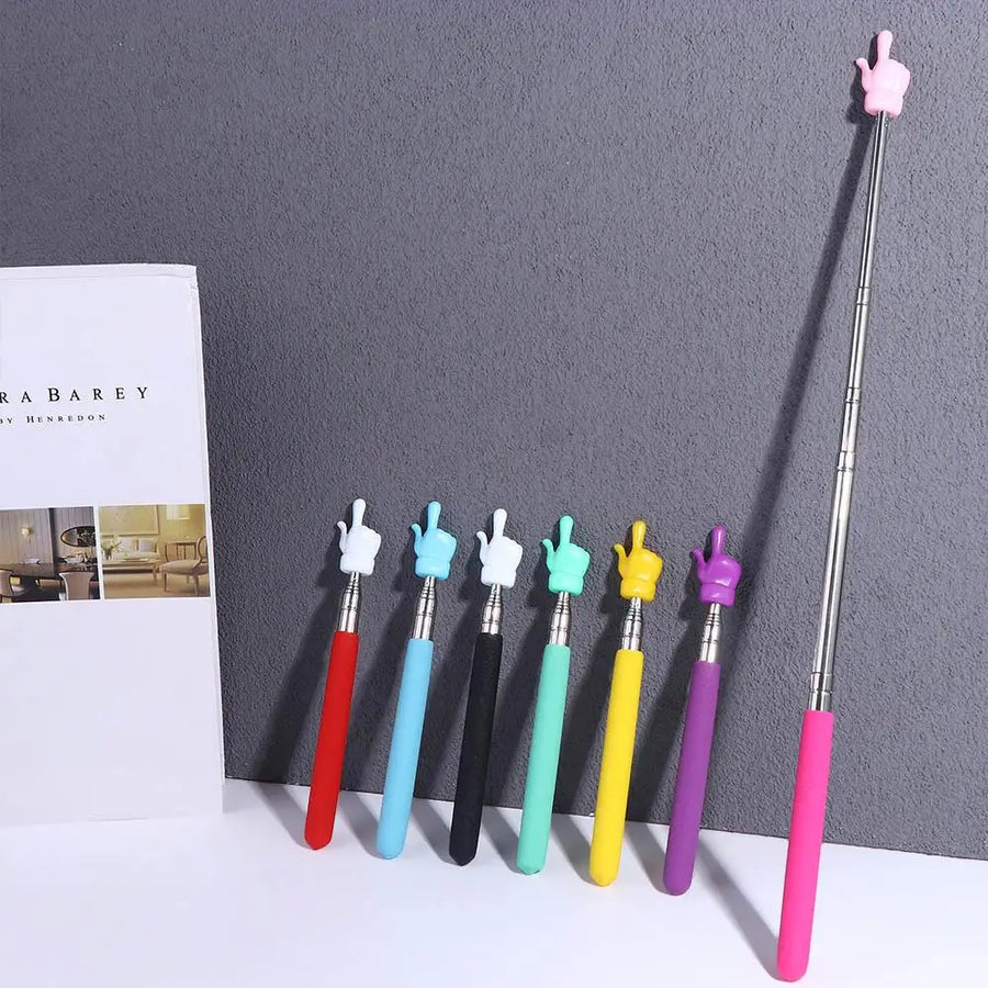 Retractable Teaching Pointer — Telescopic Whiteboard Finger Guide