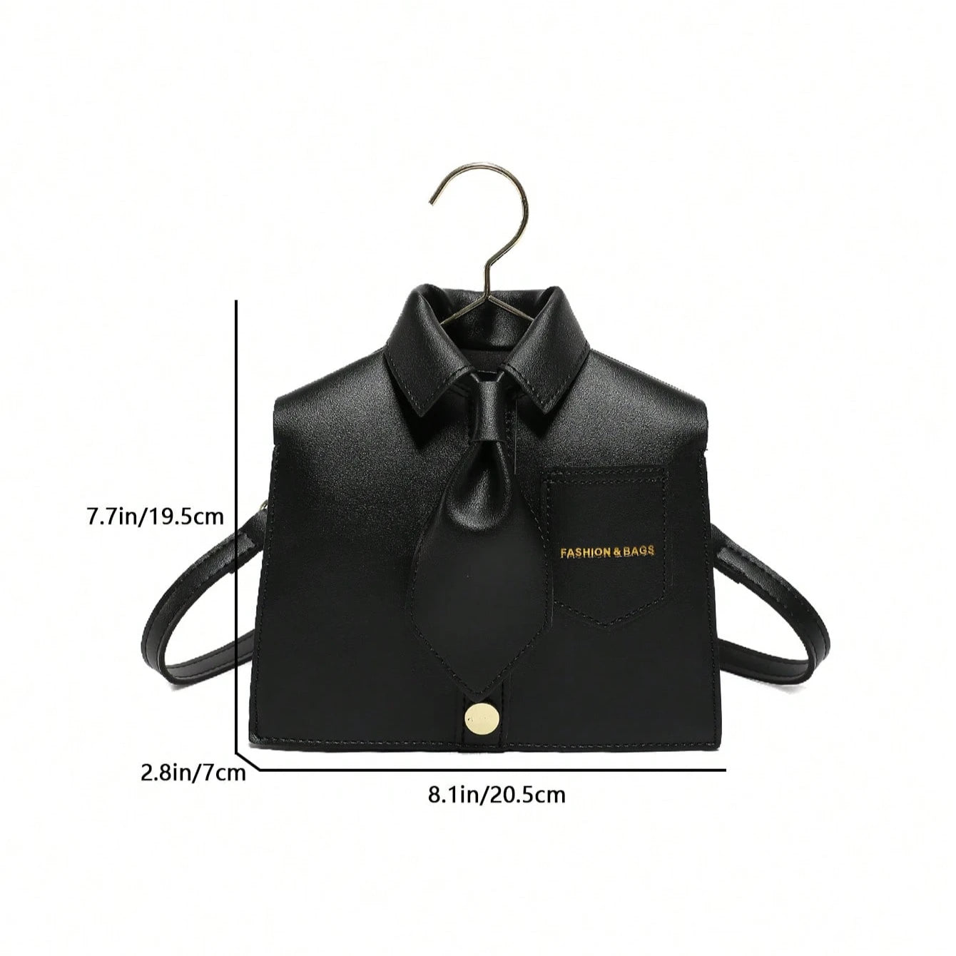 Novelty Collar Shape Crossbody Bag — Fun Fashionable Phone Purse