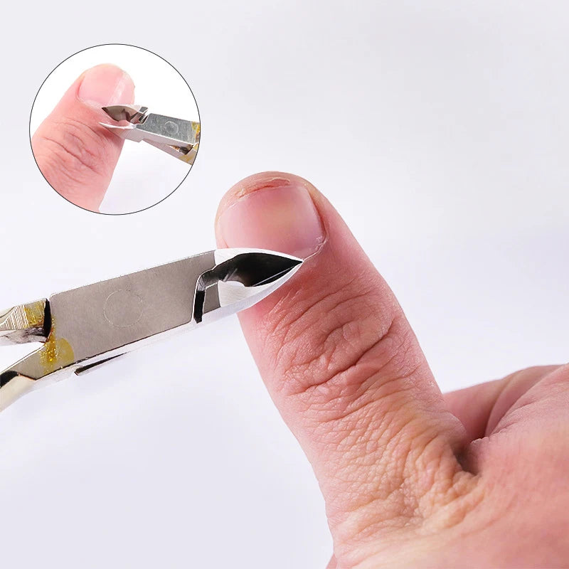 Stainless Steel Cuticle Nipper — Professional Manicure & Pedicure Tool