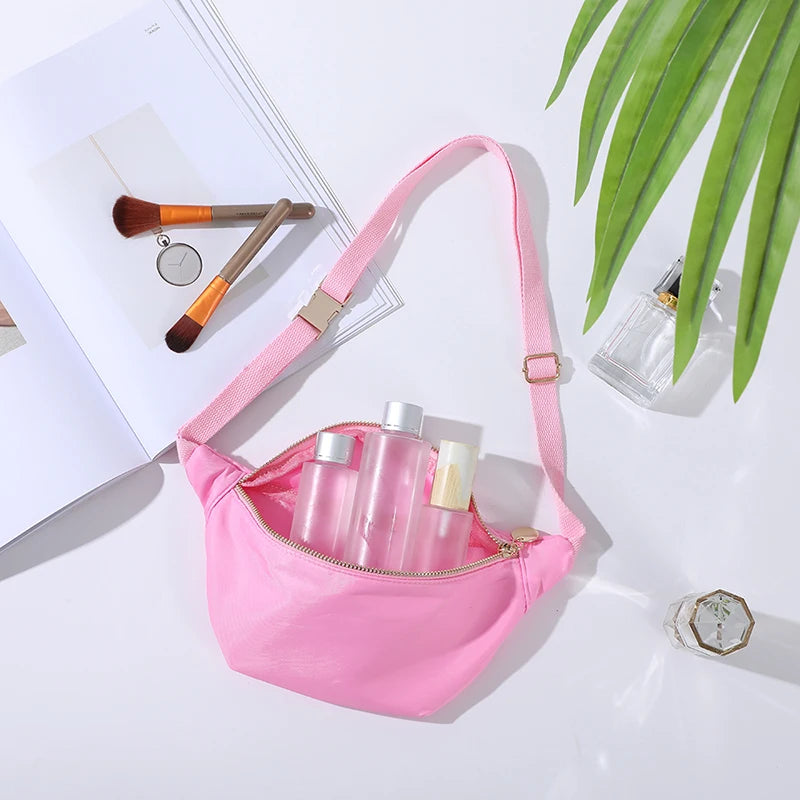 DANCURKEY Nylon Fanny Pack — Lightweight Waist Bag for Women