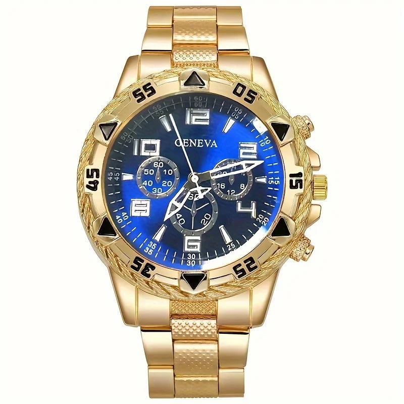RUNERR Men's Quartz Watch — Stylish Stainless Steel Sport Wristwatch