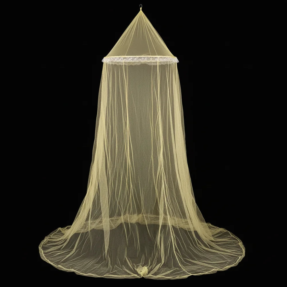 Lace Dome Mosquito Net — Elegant Insect Protection for Single Beds