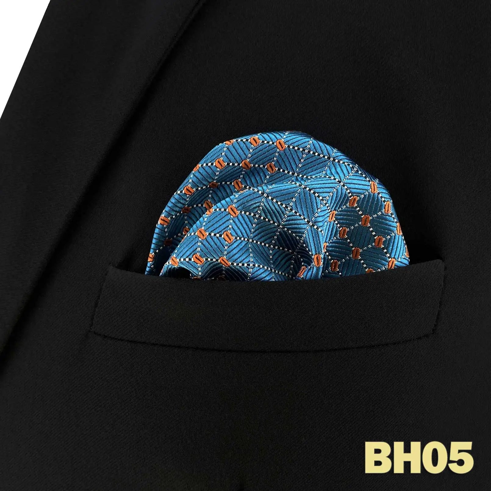 shlax&wing Men's Paisley Pocket Square — Elegant Microfiber Handkerchief for Suits