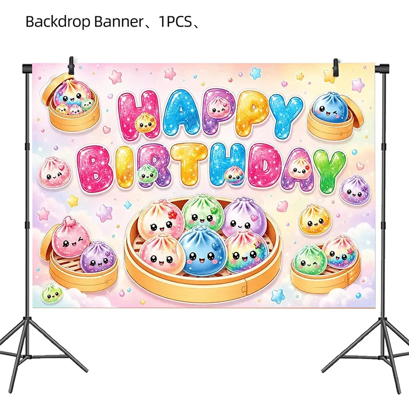 Dumpling Theme Party Decoration Set — Birthday Party Supplies & Favors