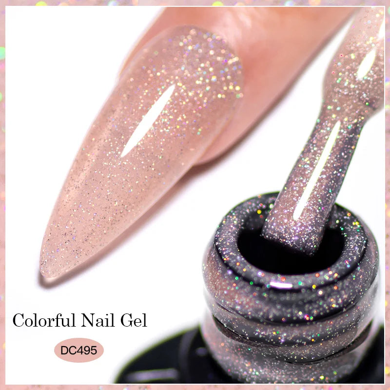 Mtssii Reflective Glitter Gel Nail Polish — Sparkling Holographic Effect