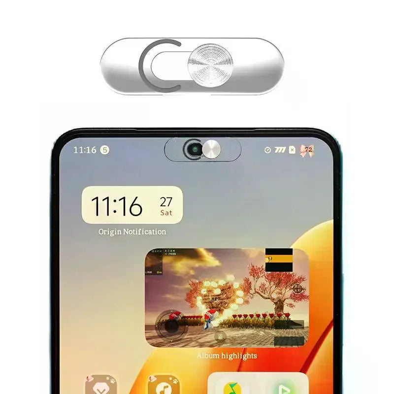 Ultra-Thin Webcam Privacy Cover — Sliding Camera Protector for Smartphones and Laptops