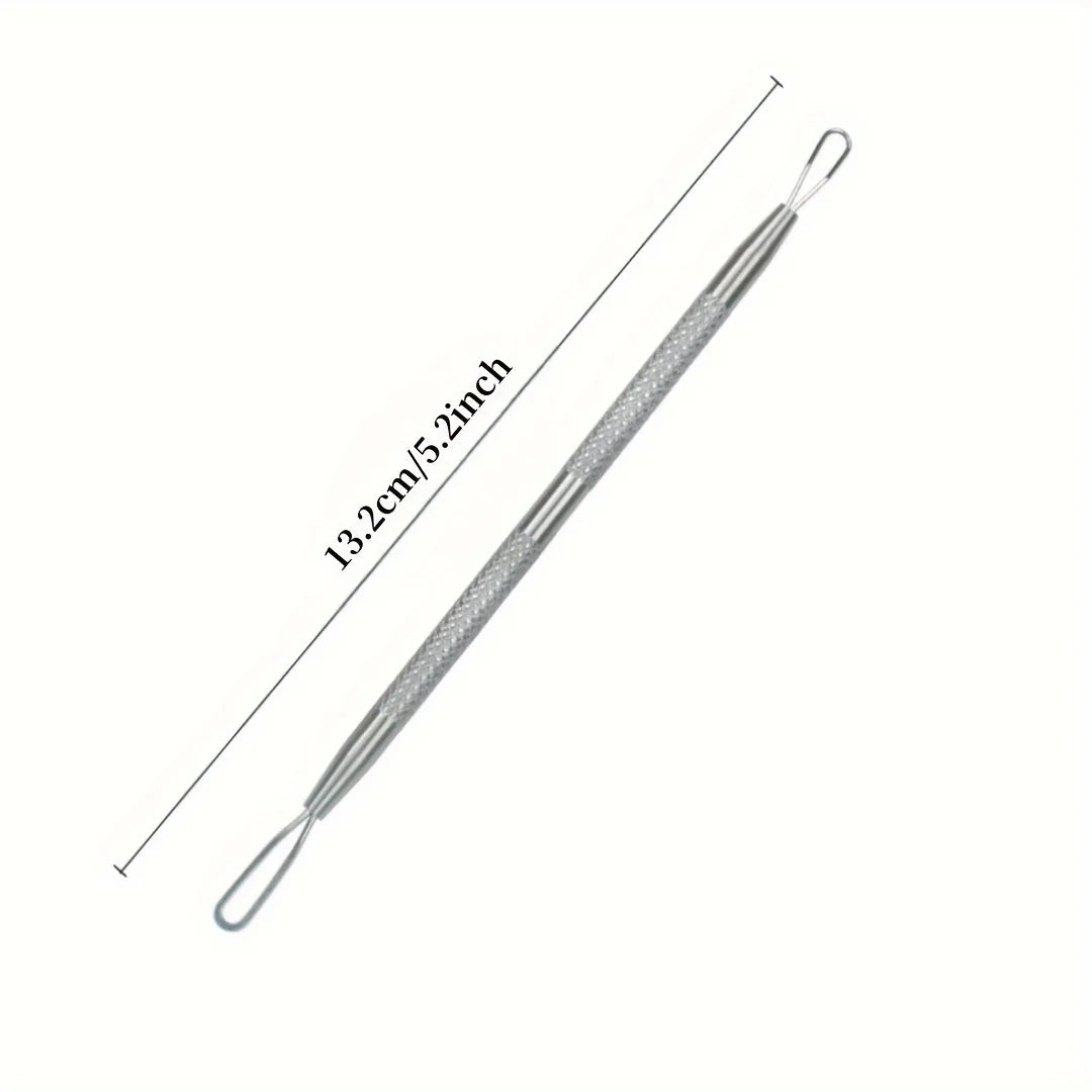 YJYIBEI Stainless Steel Blackhead Remover — Professional Blemish Extractor Tool
