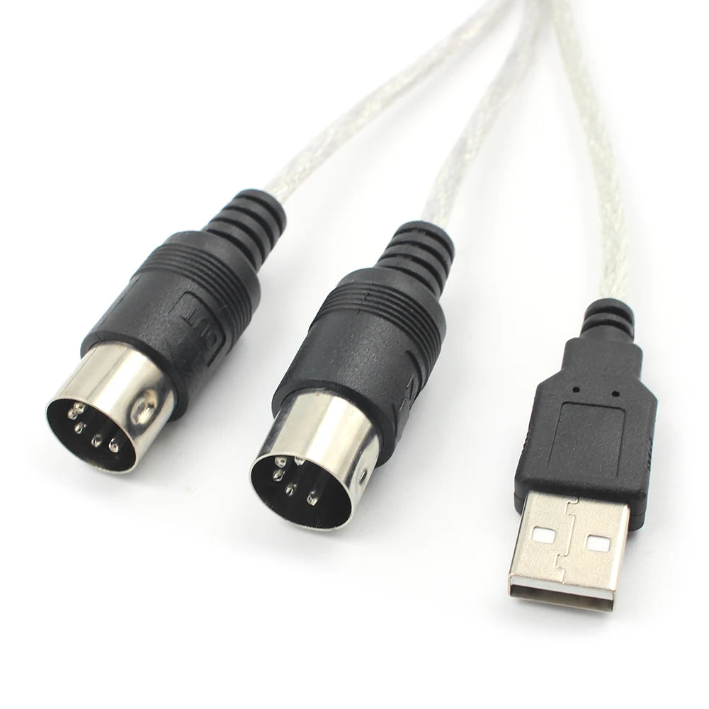 Shunmaii USB MIDI Interface Cable — Keyboard to PC Audio Converter